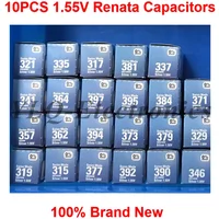 10pcs/set Renata 364 SR621SW 377 SR626SW 371 SR920SW 315 SR716SW 321 SR616SW 317 SR516SW 394 SR936SW 362 SR721SW379 395 Swiss