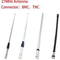 27MHz BNC Male/TNC Male Connector Telescopic/Rod HT Antenna 9-Inch To 51-Inch For CB Handheld/Portable Radio Slide Antenna