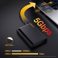 KODAK P190 Portable External Hard Drive HDD 500GB 1TB USB 3.0 Mechanical Mobile Disk for PC Laptop Gaming Storage