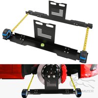 Heavy Duty Wheel Alignment Tool Kit With Tape Measures Stainless Steel Automotive Toe Alignment Tools Hub Stands Balancing