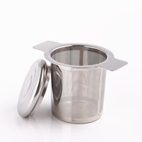 1pc Stainless Steel Tea Infuser with Leak Proof Lid Fine Mesh Filter for Loose Leaf Tea Coffee Herbs Reusable Strainer Brewing