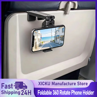 Universal 360 Degree Rotating Foldable Airplane Travel Phone Suitable for 4.7-6.9 Inch Phone Holder Desktop Lazy Car Seat Holder