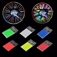 AliExpress NONE 12 Pc Bicycle Wheel Light Bicycle Reflector DIY Wheel Spoke Protector Covers MTB Bicycle Decoration 6 Colors Bike Accessories