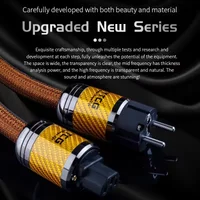 EU US High-End Power Cable 7N OCC Silver-Plated Audio Cables HIFI Plug Connector Speaker Amplifier Connection Cord