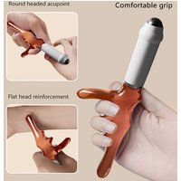 1pcs Triangular Acupressure Massage Stick for Meridian Point Foot Reflexology Hand Muscle Relaxation Tool Body Massager