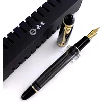 Yongshen 699 Vacuum Filling Fountain Pen High Quality Acrylic Transparent Barrels School Office Pens With Box Office Gift Pen