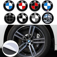 56/60/65mm Car Badge Wheel Center Cover Decal Hub Cap Decor Sticker Auto Modification Accessories For BMW M E36 E46 E60 E90 E39
