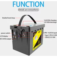 LiitoKala 12V Multifunctional LiFePO4 Battery Packs 100Ah 120Ah 150Ah 200Ah 240Ah 300Ah Built-in 100A BMS