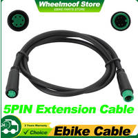 5Pin Male To Female M/F Extension Cable Waterproof. Mid Motor Extension Cable for Bafang Display Extension Cables Electric Bike