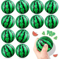 Watermelon Stress Balls Stress Reliver Party Favor Soft PU Foam Ball Squishy Fidget Sensory Fruit Toy for Kids & Adults