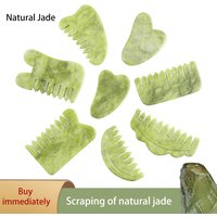 100% Natural Jade Stone Gua Sha Skin Massager For Face Comb Body Acupuncture Stick Beauty Health SPA Anti Aging Wrinkle Tighten