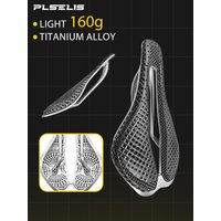 AliExpress plselis PLSELIS 160g Titanium Alloy Bike Saddle, 3D Printed Shock-absorbing Surface, Durable & Comfortabl