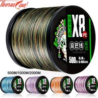 THORNSLINE Saltwater Multifilament X8 Line 8 Threads Braided Fishing Line 1000M 2000M 16-98LB Carp Fly Wire From Japan PE Line