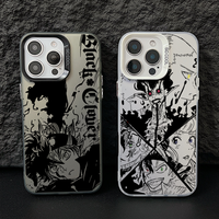 Black Clovers Astas Phone Case for iPhone 17 Air 16 16e 15 14 Plus 13 12 11 Pro Max X Xs XR 8 Colorful Silver Hard Cover