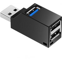 USB 3.0 HUB Adapter Extender Mini Splitter Box 1 to 3 Ports High Speed USB 2.0 For PC Laptop U Disk Card Reader