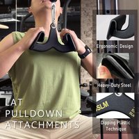 Professionelle Lat-Pulldown-Stange & T-Bar-Rudergriff, V-Bar Trizeps-Press-Down-Kabelzug-Zubehör, Hochbelastbare Stahl-Rückenstärkungsstange für Heimfitness-Trainingsgeräte