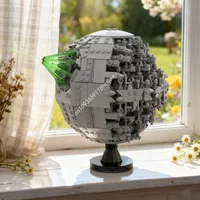 1220pcs MOC Death Star 2 Display Model Building Blocks Architecture Assembly DIY Creative Idea Collectible Brick Christmas Gift