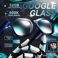 2026 800K HD AI Smart Glasses Men 32GB Photo Record Videos 3600mAh Power Bank Real-timeTranslation Music Player Sunglasses Women