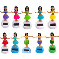 New Solar Swinging Hawaiian Girl Doll Car Creative Ornaments Car Decorations Hulala Girl Swinging Cartoon Car Ornaments Styling