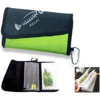 7 Pockets Fold Fishing Tackle Binder Fly Fishing Leader Tippet Line Wallet Tippet Storage Fly Fishing Packet Bait Storage BagHot