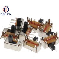 SK12D07 Toggle switch 3Pin PCB 2 Position 1P2T SPDT SK12D07VG4 Handle height 4mm Miniature Slide Switch Side Knob