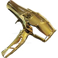 Gold 2400w high power electronegative ion large wind hair dryer