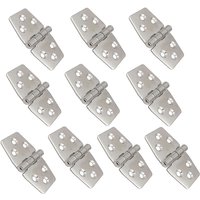 304 Stainless Steel Boat Hinge Thin Boat Flush Hatch Door Hinges Stainless Steel Marine Hinges 3 Inch X 1.57 Inch 10 Pack