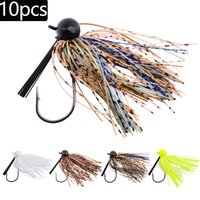 10pcs 7G/10G/14G/21G Finesse Chatter Bait Spinnerbait Fishing Lure Weedless Buzzbait Wobbler Chatterbait for Bass Pike Walleye