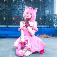New Tokyomew Mew Mewing Strawberry Ichigo Cosplay Costume Pink Dress Ears Tail To Choose Custom Made