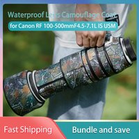 RF100500 Protective Sleeve Case For Canon RF 100-500mmF4.5-7.1L IS USM Rain Cover RF100 500 Case Waterproof Lens Camouflage Coat