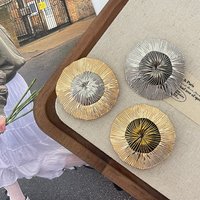 1PCS/50MM oversized retro high-end metal button mink coat fur coat decorative button suit windbreaker versatile clothing button