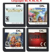NDS Game Cartridge,Rune Factory A Fantasy Harvest Moon , Deadly Silence Game Cartridge, Languages En,Fr,De,Es,It