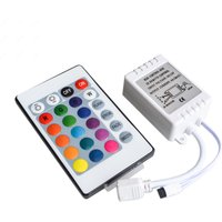 24 Button LED Light Controller Wireless RGB Ir Remote 12v Dimmer for 5050 3528