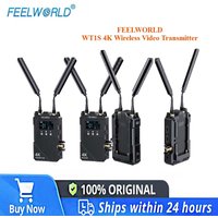 FEELWORLD WT1S 4K Wireless Video Transmitter Duplex Intercom Dual HDMI & SDI Input Output for Live Streaming Camera to Monitor