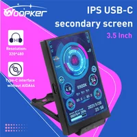 3.5 Inch IPS TYPE-C Computer Secondary Screen DIY Supports CPU GPU RAM HDD Monitor USB Display with AIDA64 Suitable for Windows
