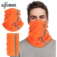 AliExpress NONE GTUBIKE Reflective Neck Warmer Multi Scarf Autumn Winter Neckerchief Skiing Neck Cover Adjustable Warm Mask Polar Fleece Cycling