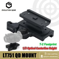Tactical LT751 QD 1/3 Lower Optical Centerline Height Red Dot Sight Mount For Red Dot Sight CNC Aluminum