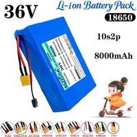 36V 8Ah 10S2P 18650 Lithium Battery, 8000mAh, Ultra-Thin Portable Car Battery, Built-in BMS System