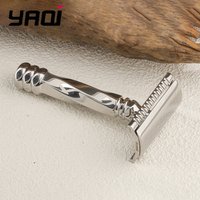 Yaqi Cerberus Stainless Steel Safety Razor 0.65mm Blade Gap 77mm Handle for Smooth Shaving Experience