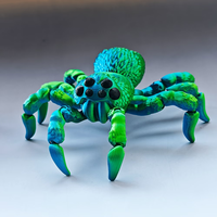 Spider, Perfect for Birthday Christmas. Gift, Fully Articulated, Shimmering Gradient Colors Desktop Decorative Ornaments