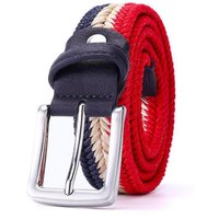 100-130cm Hand Woven Extended Men Belt Stock Fishbone Pattern Woven Wax Rope Straw Mixed Women Leisure Canvas Wholesale
