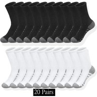10/20/30 Pairs Men's Classic Crew Socks Unisex Sports Socks 2026 Men Running Basketball Anti-slip Outdoor Breathable Man Socks