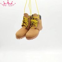 Brown Male Solider Combat Boots Model 1/6 Scale US Mountaineering Boots Solid Shoes for 12in Doll Action Figure Toy