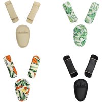 Adjustable Baby Car Belt Cushion set Stroller Shoulder Strap Cover Crotch Pad