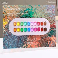 Translucent Glaze Gel Nail Pudding Jelly Soak Off Led Uv Gel Polish Set Summer Ice Through Gel Varnish For Manicure Nail Art