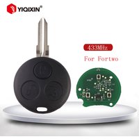 YIQIXIN 3 Buttons Remote Car Key For Mercedes Benz Smart Fortwo 450 City Coupe Roadster Forfour Roadster Chiave 1998-2006 433Mhz
