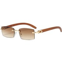 AliExpress Julyrays Cycling Sqaure Brand Designer Sunglasses Men Women Sun Glasses Wood Frames Rimless Black Eyeglasses Fashion Eyewear Gafas De Sol