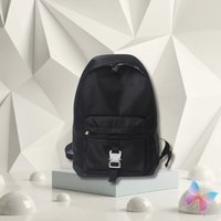 Men Women Black Outdoor Travel 1017 ALYX 9SM Backpacks High Street Fashion Metal Socket Letter Logo Zipper Opening Nylon Bags
