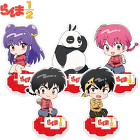 Anime Ranma Nibun no Ichi Figures Ranma Tendou Akane Acrylic Stand Key Chains Q Version Cute Cartoon Bag Accessories Fans Gifts