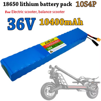 36V 10S4P 10.4Ah 18650 Battery Pack 250-750W 20A BMS 36v Lithium Li-ion Battery Electric Scooter 42v Electric Scooter Battery